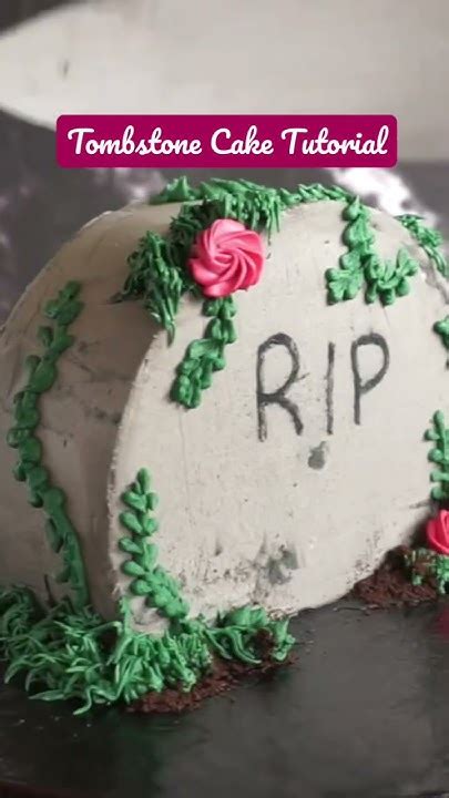 Tombstone Cake Tutorial Perfect For Halloween Youtube