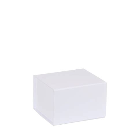 Boîte magnétique carton blanc mat 10x10x7cm