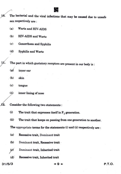 Cbse Class 10 Science 2023 Board Exam Paper And Answer Key Cbse Guidance