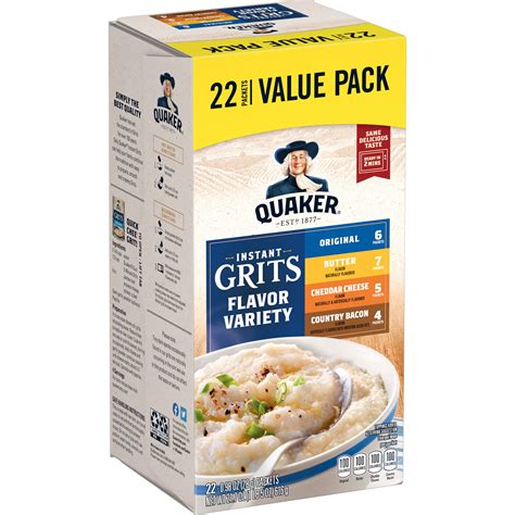 Quaker Instant Grits Variety Pack Oz Packets Walmart