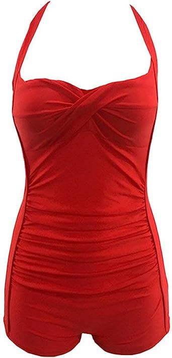 Bolawoo Einteiliger Badeanzug F R Damen Elegante Halter Bademode