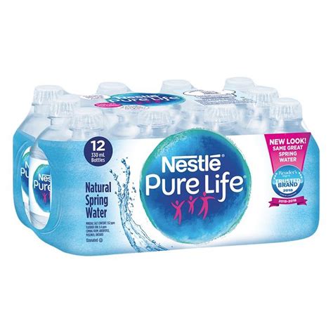 Nestle Pure Life Natural Spring Water 12x330ml Nestle Pure Life