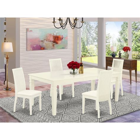 HomeStock Eclectic Escape 5Pc Dining Set Includes A Rectangle Dining