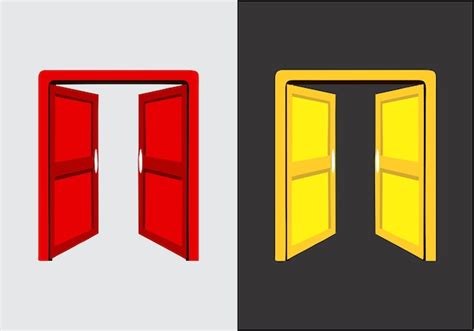 Premium Vector A Red Door