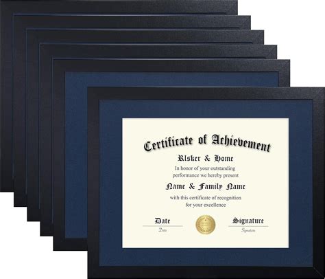 Elskerandhome 11x14 Diploma Frame 6 Pack Diploma Frames 8