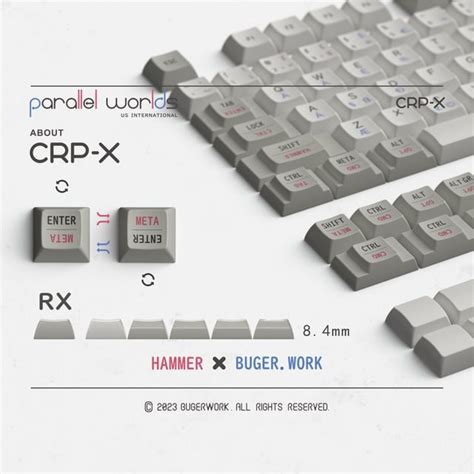 Ic Hammer And Bugerwork—— Parallel World Keycaps Rmechanicalkeyboards