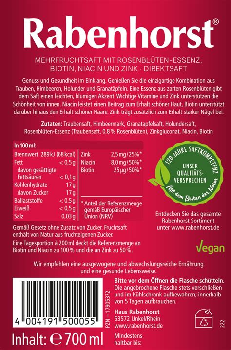 Rabenhorst Innere Sch Nheit Mit Biotin X Ml Shop Apotheke