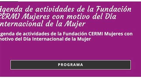 D A Internacional De La Mujer En Fundaci N Cermi Mujeres