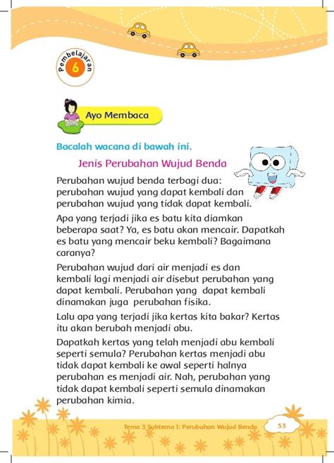 Contoh Soal Kelas 3 Sd Tentang Perubahan Wujud Benda Soal Kelasmu