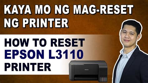 Paano Mag Reset Ng Epson L3110 Printer How To Reset Epson L3110 Printer Youtube