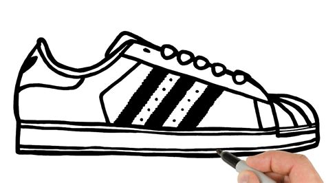 How To Draw Adidas Shoes Step By Step Shoe Effect