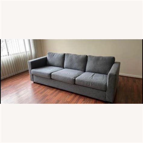 Ikea Grey 3 Seater Sofa Aptdeco