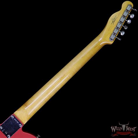 Fender Custom Shop 1963 Telecaster Relic Rosewood Fretboard Fiesta Red Wild West Guitars