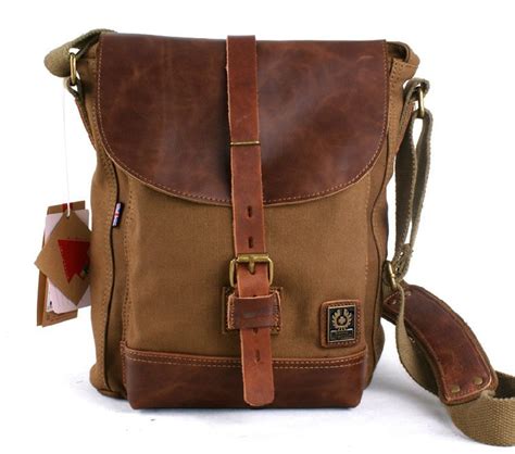 Mens Canvas Leather Bag Paul Smith