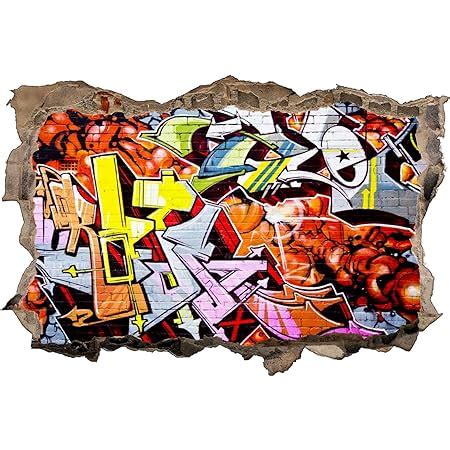 Kunst Graffiti Kunstwerk Wandtattoo Wandsticker Wandaufkleber D