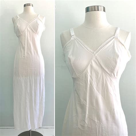 Vintage 50s Baronet Ivory Slip Dress Lingerie Gem