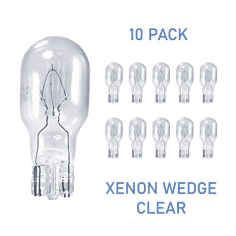 T5 Xenon Wedge Light Bulb 12v Or 24v 7w 72w 11w 13w 18w Clear 10