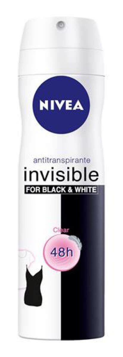 Desodorante Nivea Aerosol Invisible Femenino Black White Pure Ml