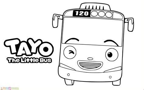 √Gambar Mewarnai Tayo The Little Bus Terlengkap 2020 - Marimewarnai.com