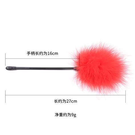 Flirtation Feather Sex Toy Feather Teasing Stick Fun Stick Multicolor