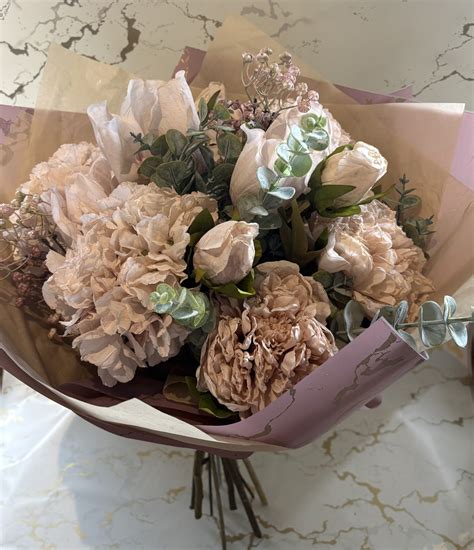 Artificial Bouquet in Nudes | Cafe des Fleurs | Florist Bouquets Rye
