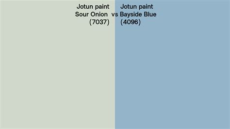 Jotun Paint Sour Onion Vs Bayside Blue Side By Side Comparison