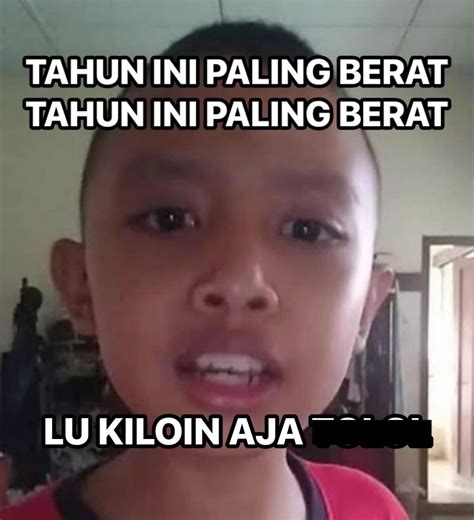 Meme Lucu Resolusi Tahun Yakin Bakal Kesampaian