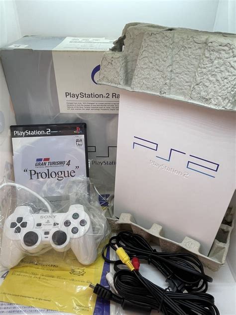 極 限定 完動品 PS2 scph 55000 gt 本体 外箱 PlayStation 2 Racing Pack プレステ2 付属品完備