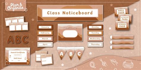 Classroom Display Pack Desert Boho Lehrer Gemacht