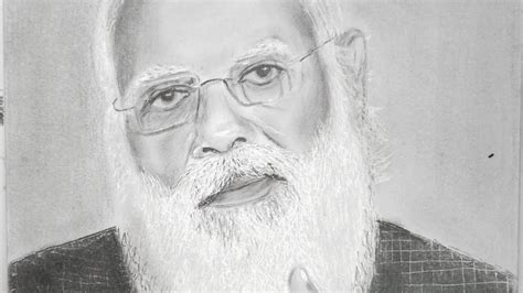 India Prime Minister Narendra Modi Ji Sketch Skech Art Popular