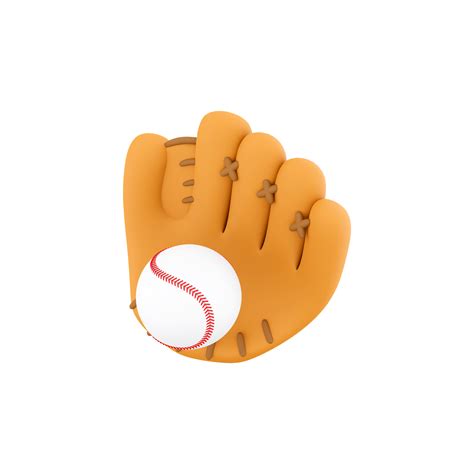 D Catching The Ball Successfully With A Baseball Glove Icon D Model