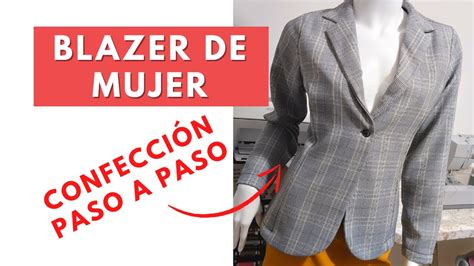 Como Coser BLAZER DE MUJER PASO A PASO YouTube