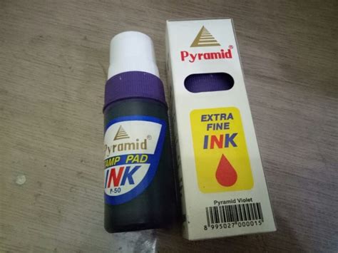 Jual Tinta Stempel Refill Ink Pyramid Stamp Pad Ink Ungu Violet