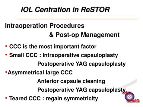 PPT - Personal Experience on ReSTOR Multifocal Lens PowerPoint ...