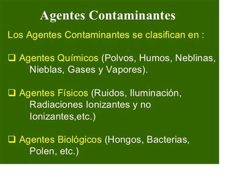 Agentes Contaminantes Del Aire