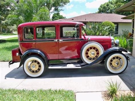 Ford Model A Super Deluxe Door Three Window Sedan Classic