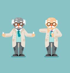 Mad Scientist Man Royalty Free Vector Image Vectorstock