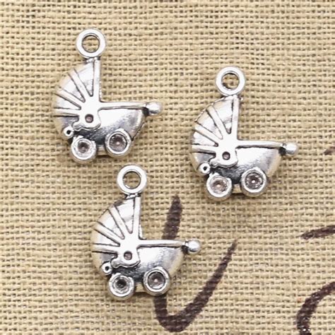 St Cke Charms D Baby Wagen Buggy Pram X Mm Antike Der Anh Nger