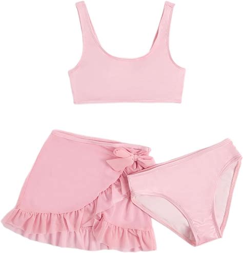 Amazon SOLY HUX Girl S 3 Piece Swimsuits Cute Bikini Bathing Suit