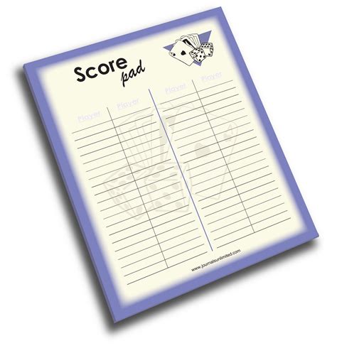 Jumbo Notepad Score Keeper Journals Unlimited Inc