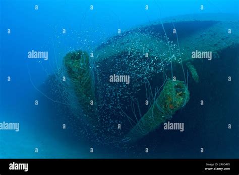 Inch Gun Of USS Arkansas Battleship Marshall Islands Bikini Atoll Micronesia Pacific