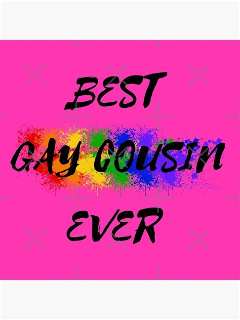P Ster El Mejor Primo Gay De Todos Los Colores Del Arco Iris Para Primos Orgullosos En Rosa De