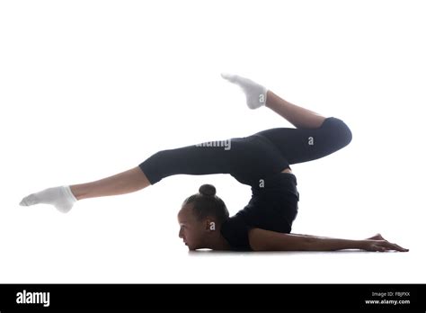 Young Girl Doing Gymnastics Cut Out Stock Images And Pictures Alamy