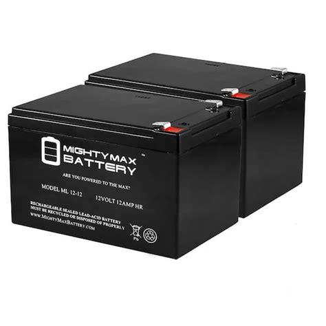 Mighty Max Battery 12v 12ah F2 Scooter Battery Replaces Kung Long Wp12 12 2 Pack Max3435173