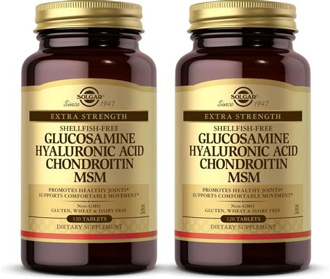 Solgar Glucosamine Hyaluronic Acid Chondroitin Msm Non Gmo Gluten