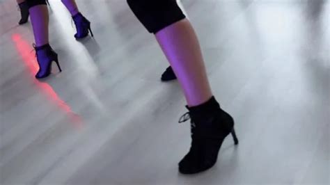 Close Up Blonde Girl Dancing In A Dance Stock Video Pond