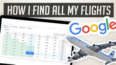 How To Use Google Flights To Find The Best Deals Youtube