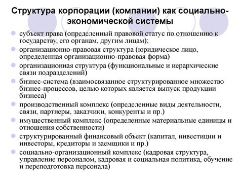 Корпоративные и организационные основы менеджмента - презентация онлайн