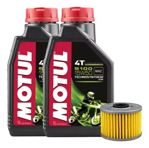 Kit Service Tornado Twister Motul 5100 X2 Filtro Aceite