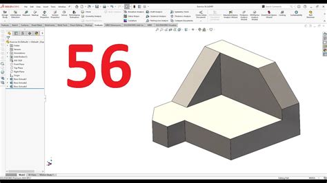 تمارين علي سوليدووركس 2024 تمرين رقم 56 Solidworks Exercise 56